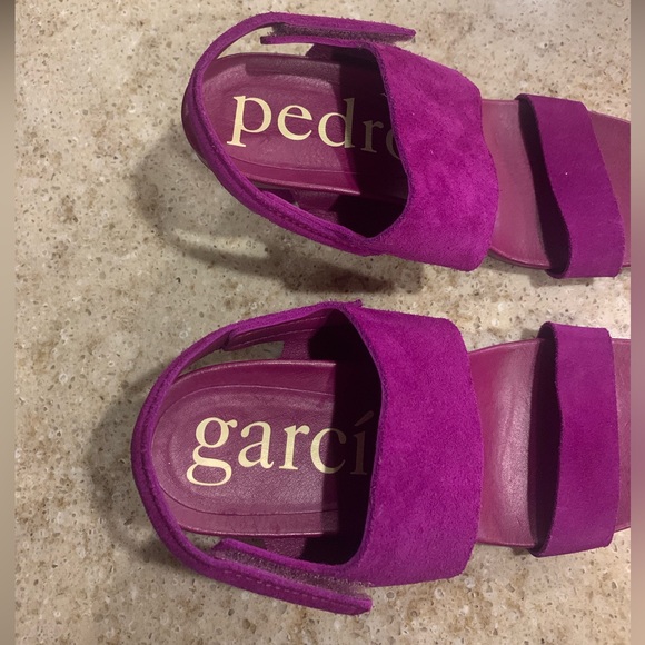 NWOT Pedro Garcia Collin’s Slingback Suede Sandals Size 39 (Size 8.5) - Picture 2 of 11